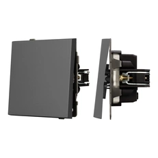 Изображение Выключатель звонковый 1-клавишный Arlight TENDO, графитовый soft-touch 054589